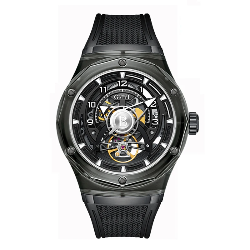 BONEST GATTI Skeleton Dial Watch