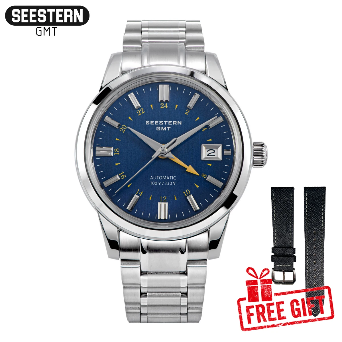 2024 SEESTERN S446 GMT Men's Watch