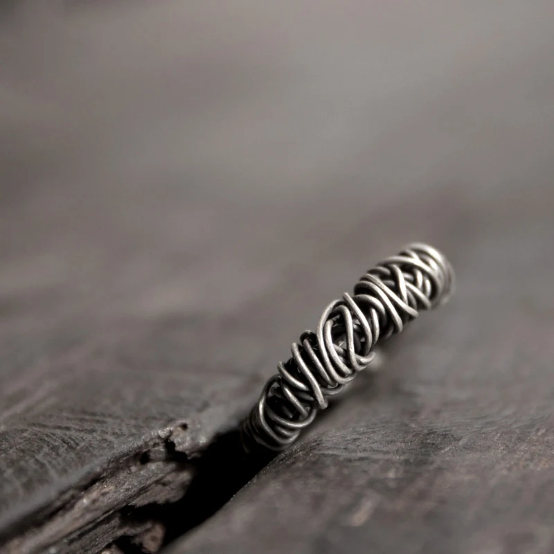 Thai Silver Handmade Wire Wrap Ring
