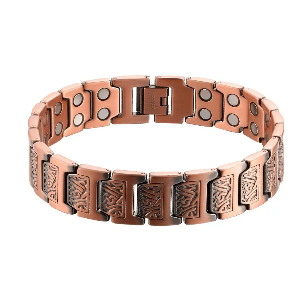 Copper Bracelet with 3000 Gauss Magnets