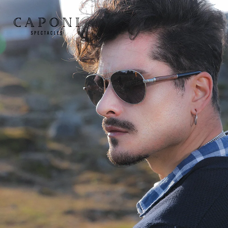 CAPONI Antiglare Aviator Sunglasses