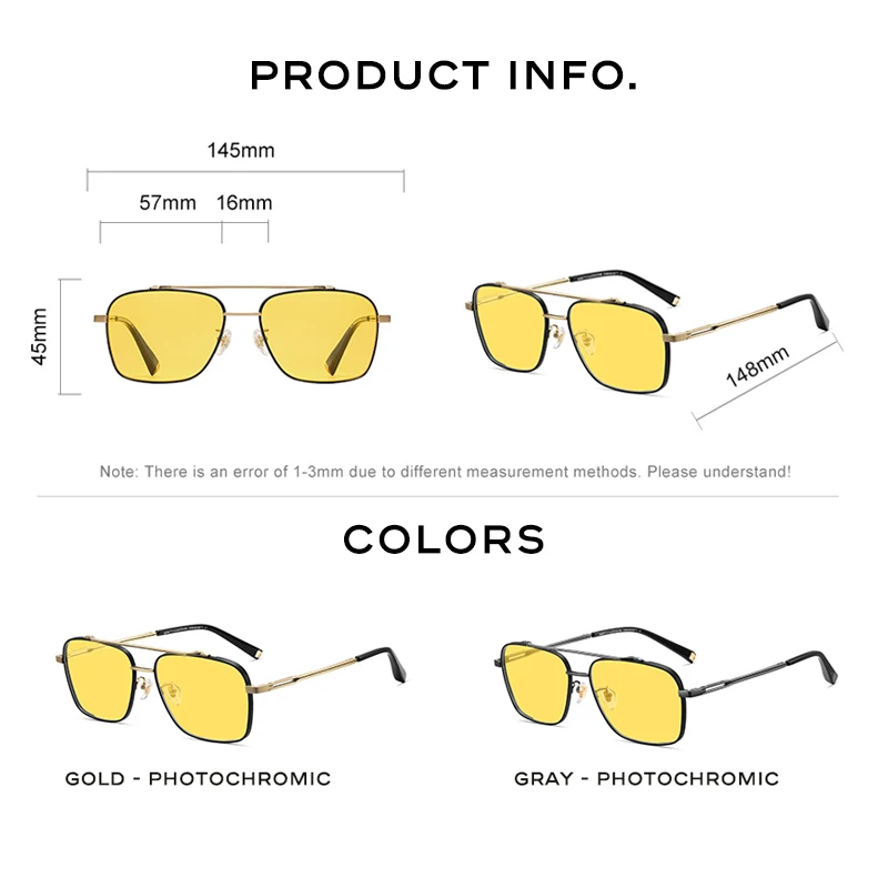 CAPONI Night Vision Men's Sunglasses