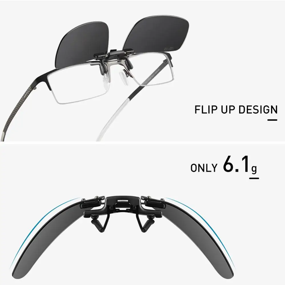 CAPONI Polarized Clip-On Sunglasses