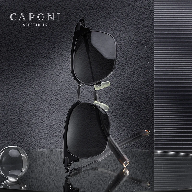 CAPONI Polarized Retro Design Sunglasses