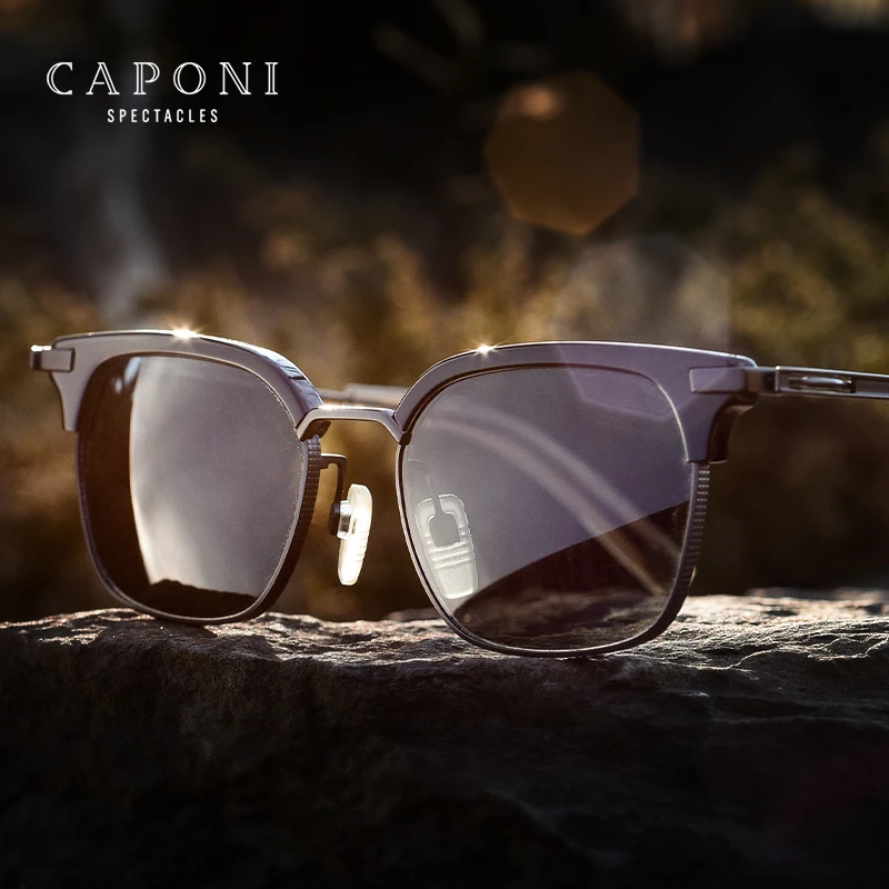 CAPONI Polarized Retro Design Sunglasses