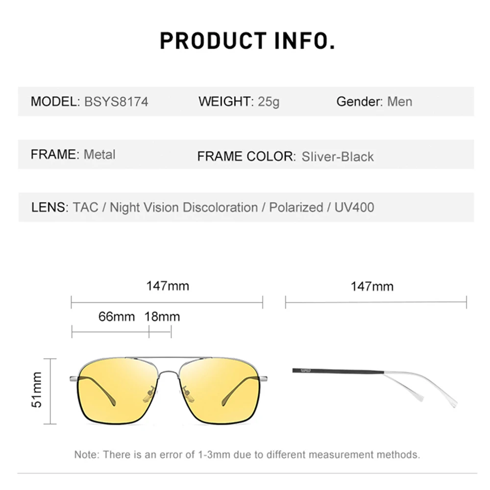 CAPONI Night Vision Driving Glasses