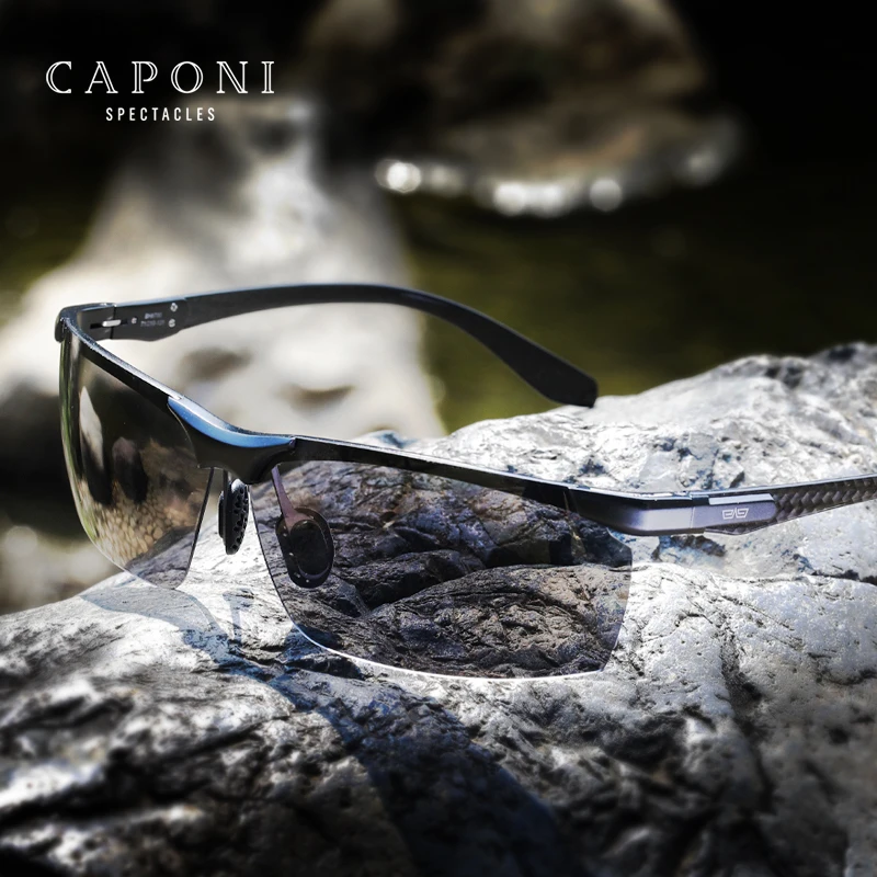 CAPONI BS8780 Aluminum Polarized Sunglasses