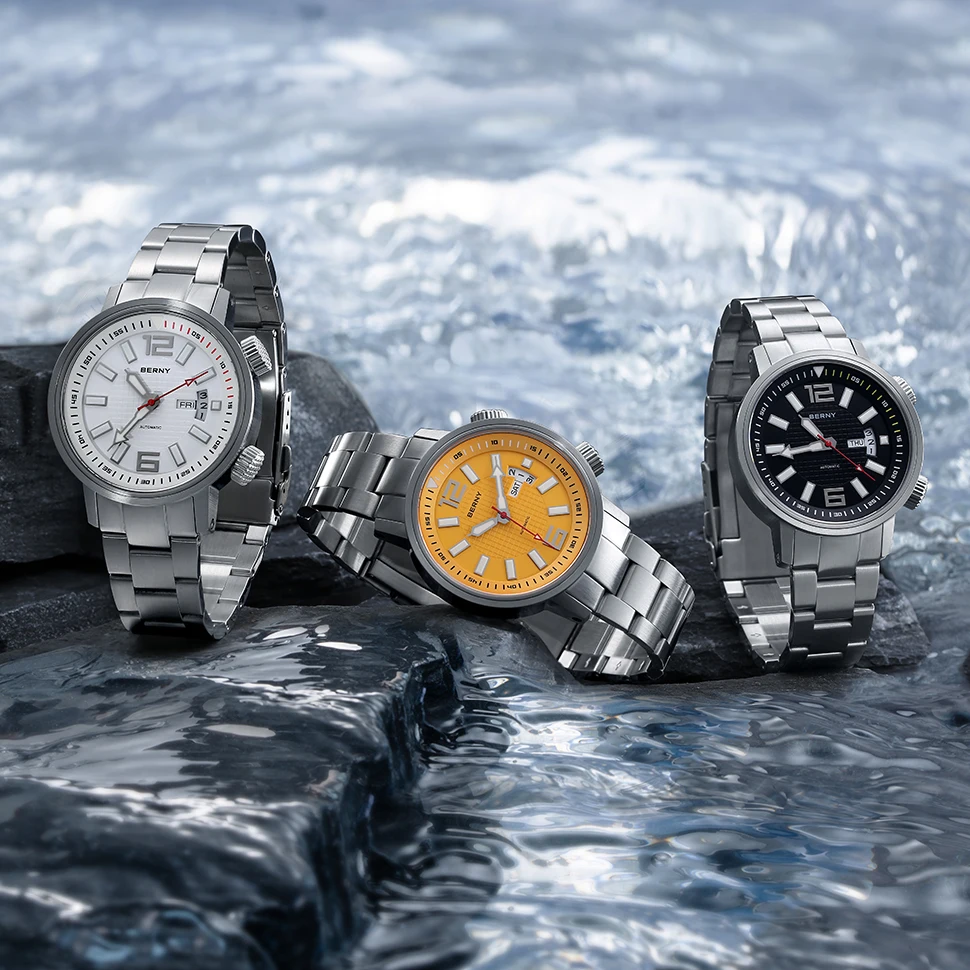 BERNY AM7081M 200m Compressor Diver Watch