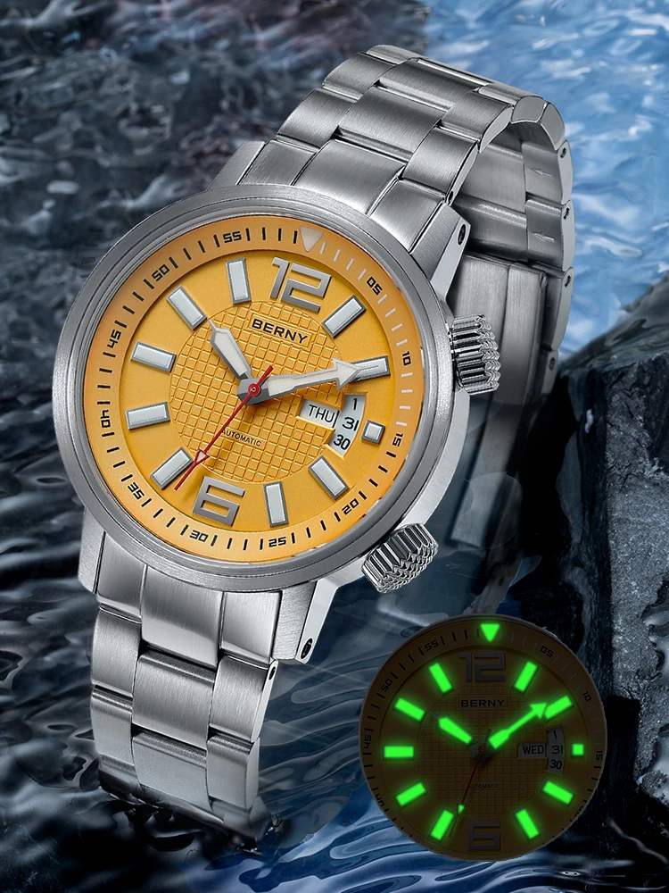 BERNY AM7081M 200m Compressor Diver Watch