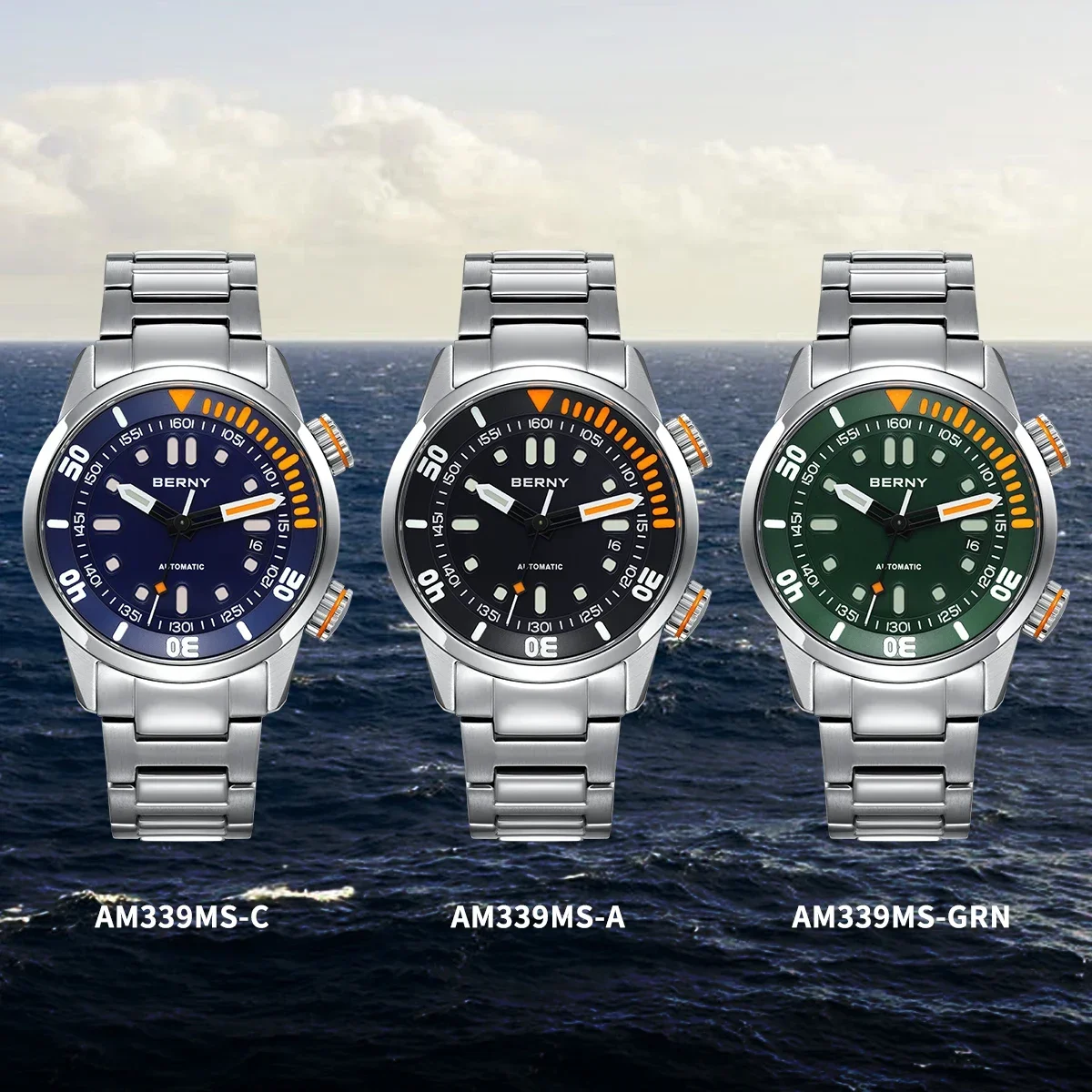 New BERNY AM339M Compressor Watch