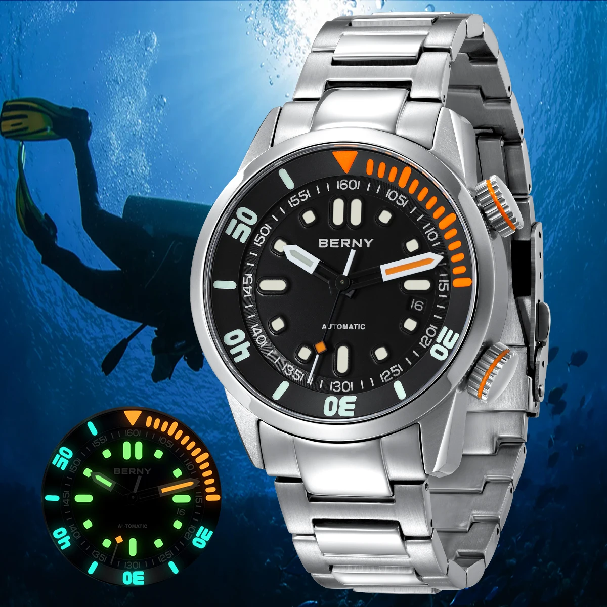 New BERNY AM339M Compressor Watch