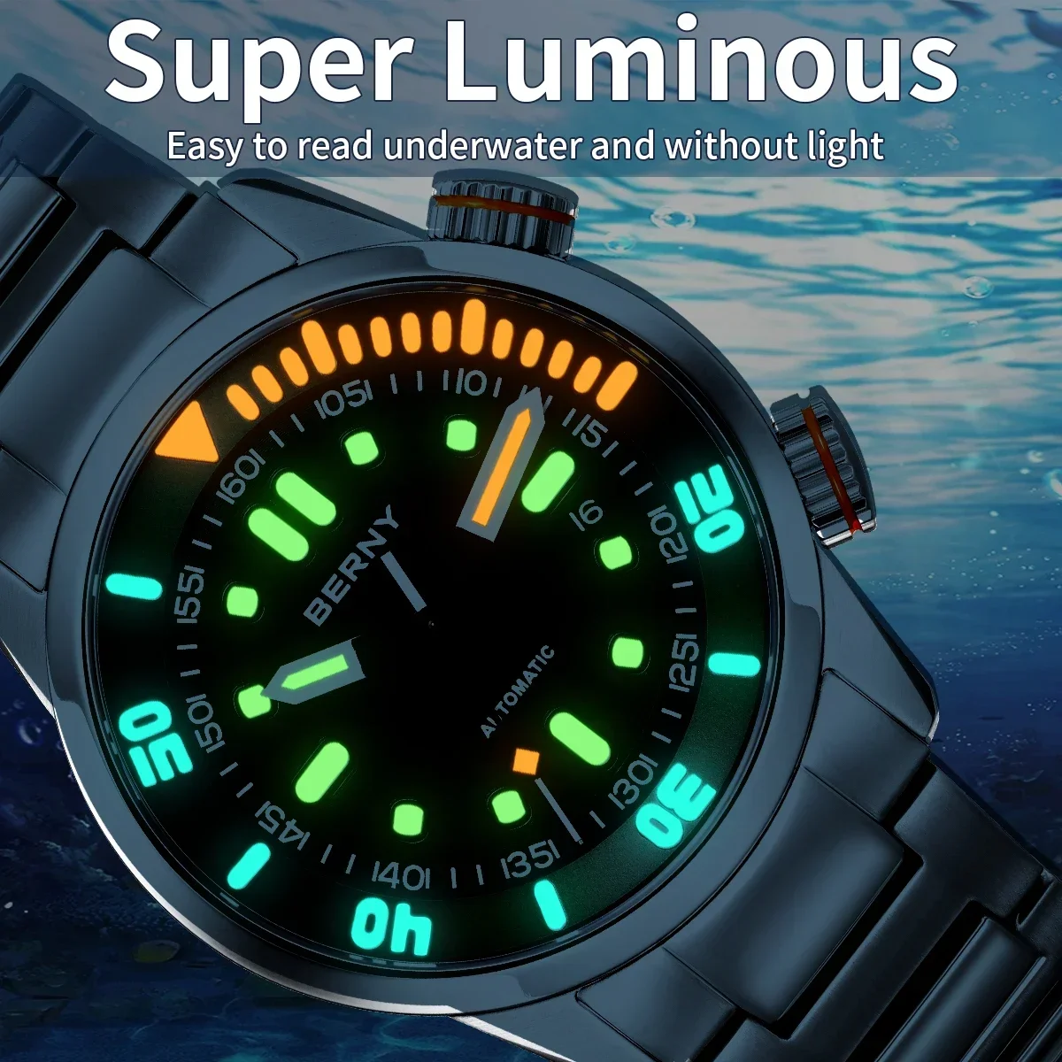 New BERNY AM339M Compressor Watch