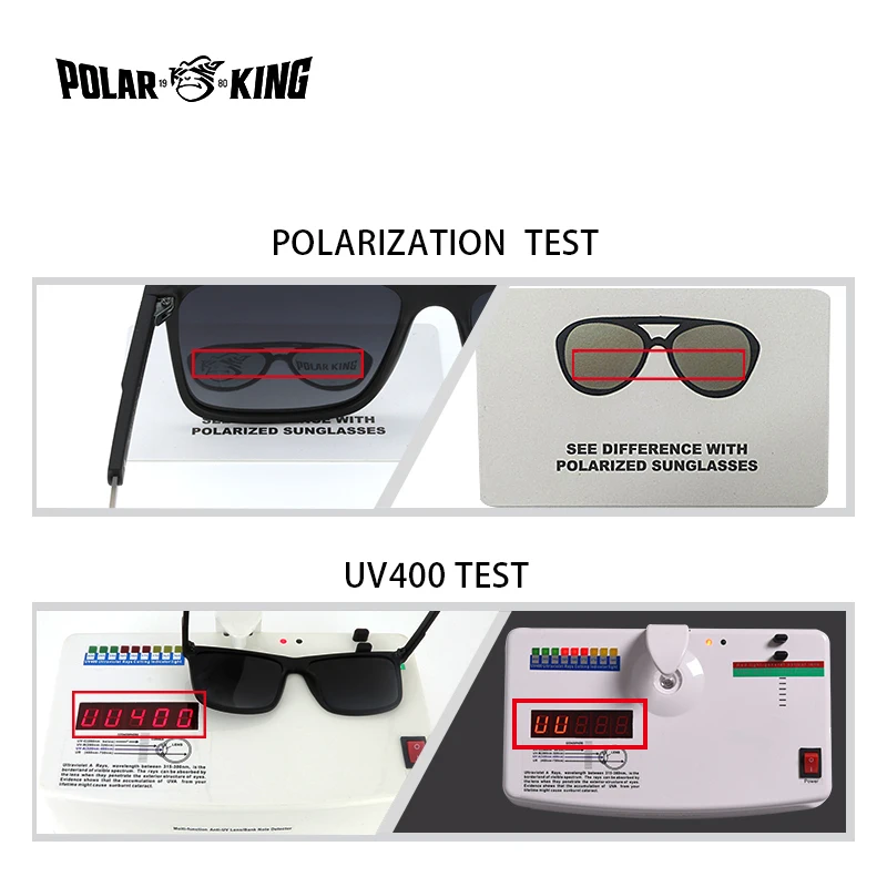 POLARKING Men's Vintage Polarized Sunglasses