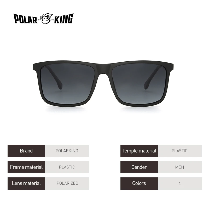 POLARKING Men's Vintage Polarized Sunglasses