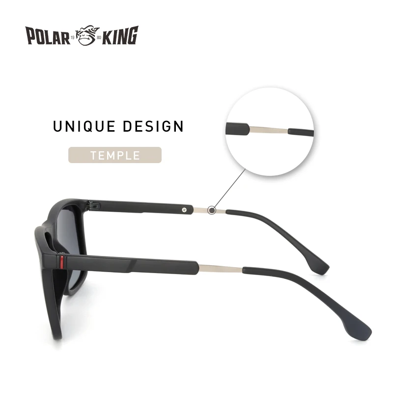 POLARKING Men's Vintage Polarized Sunglasses