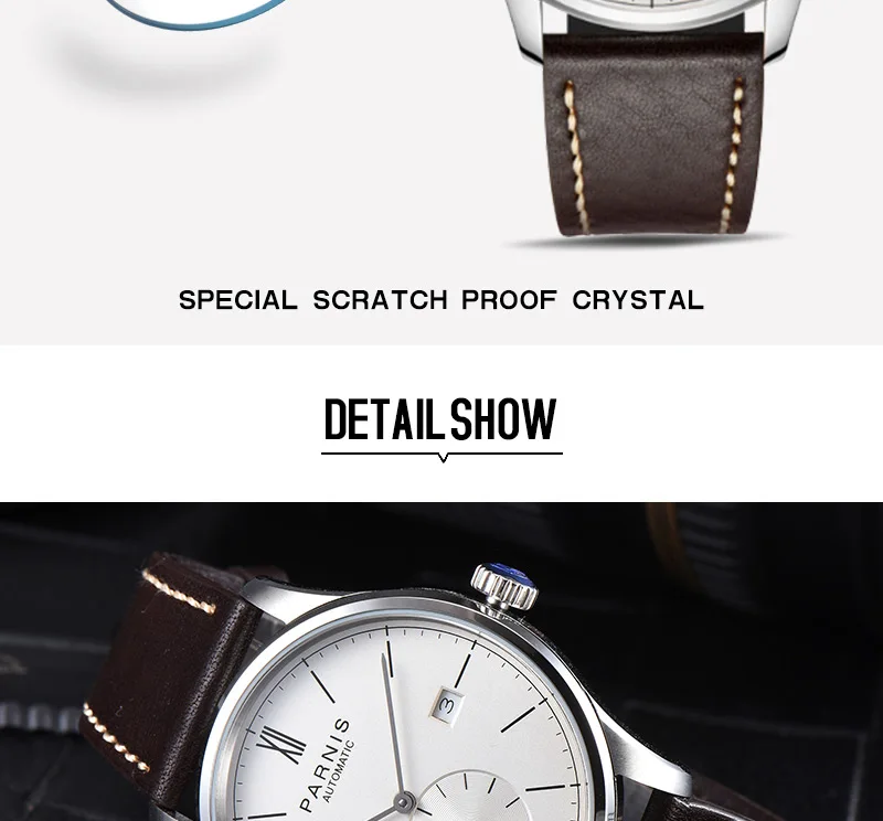 Parnis PA2123 Bauhaus Design Automatic Watch
