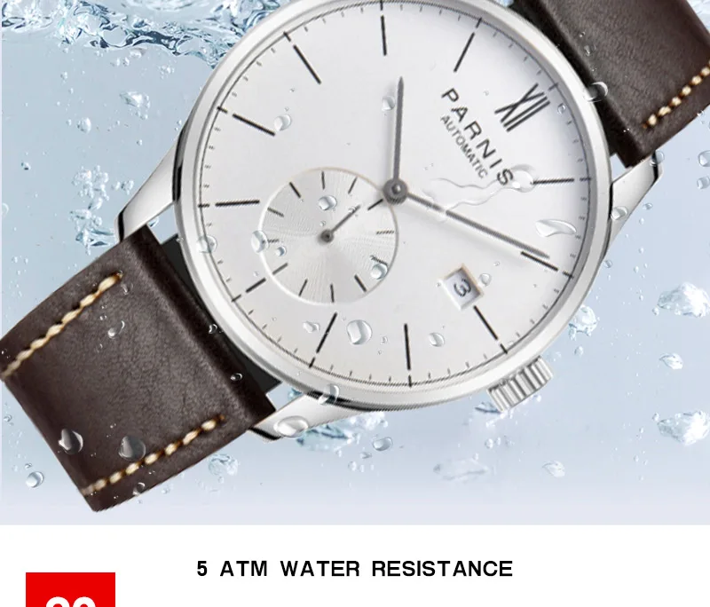 Parnis PA2123 Bauhaus Design Automatic Watch