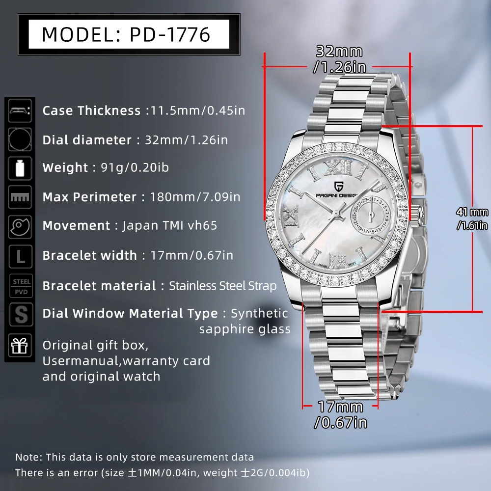 PAGANI DESIGN PD1776 Women's Watch