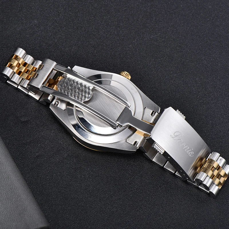 Parnis PA6088 Gold Dial Automatic Watch