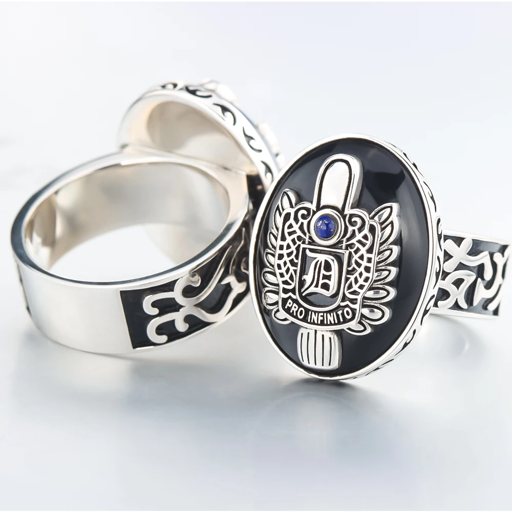 Daylight Amulet Vampire Damon's Silver Ring
