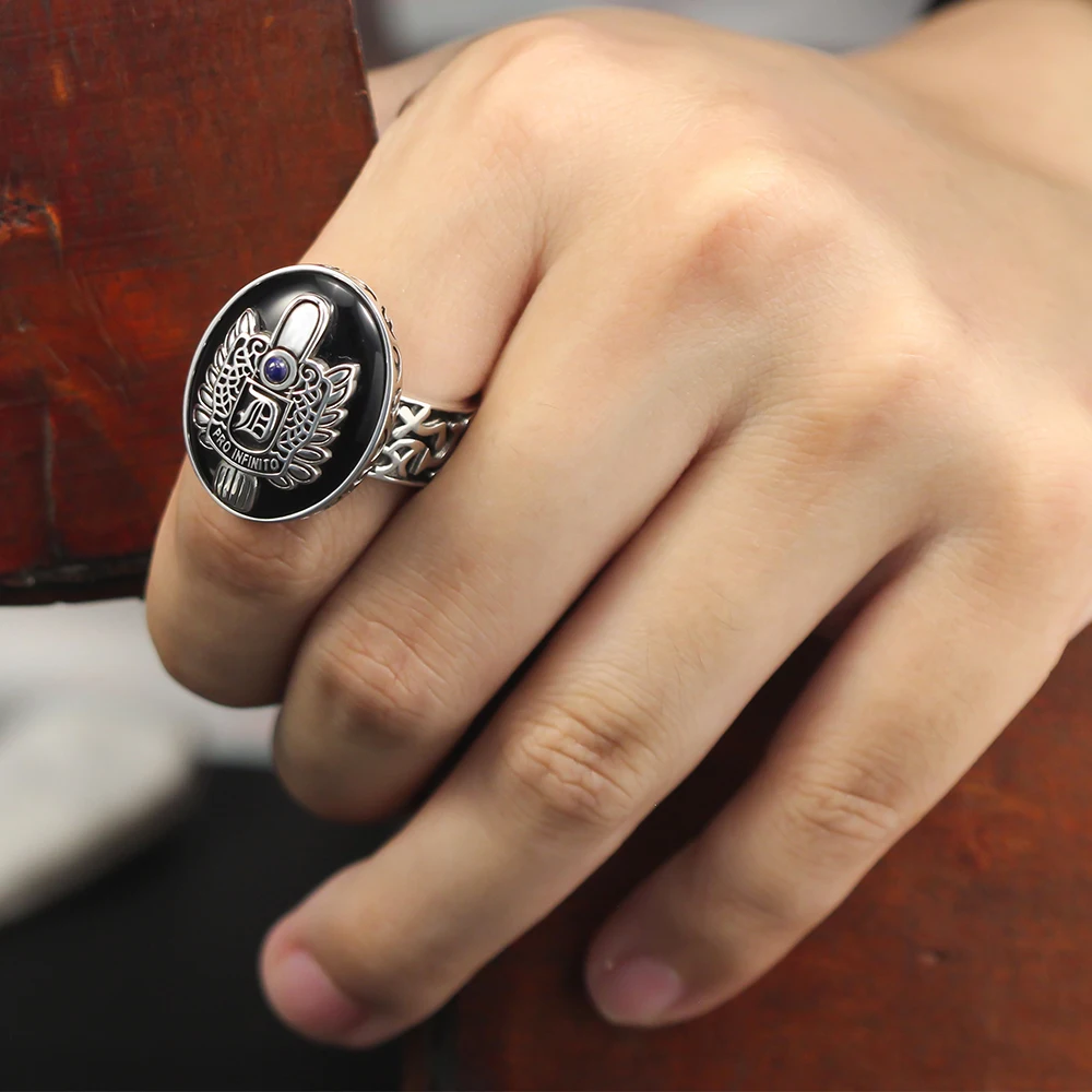 Daylight Amulet Vampire Damon's Silver Ring