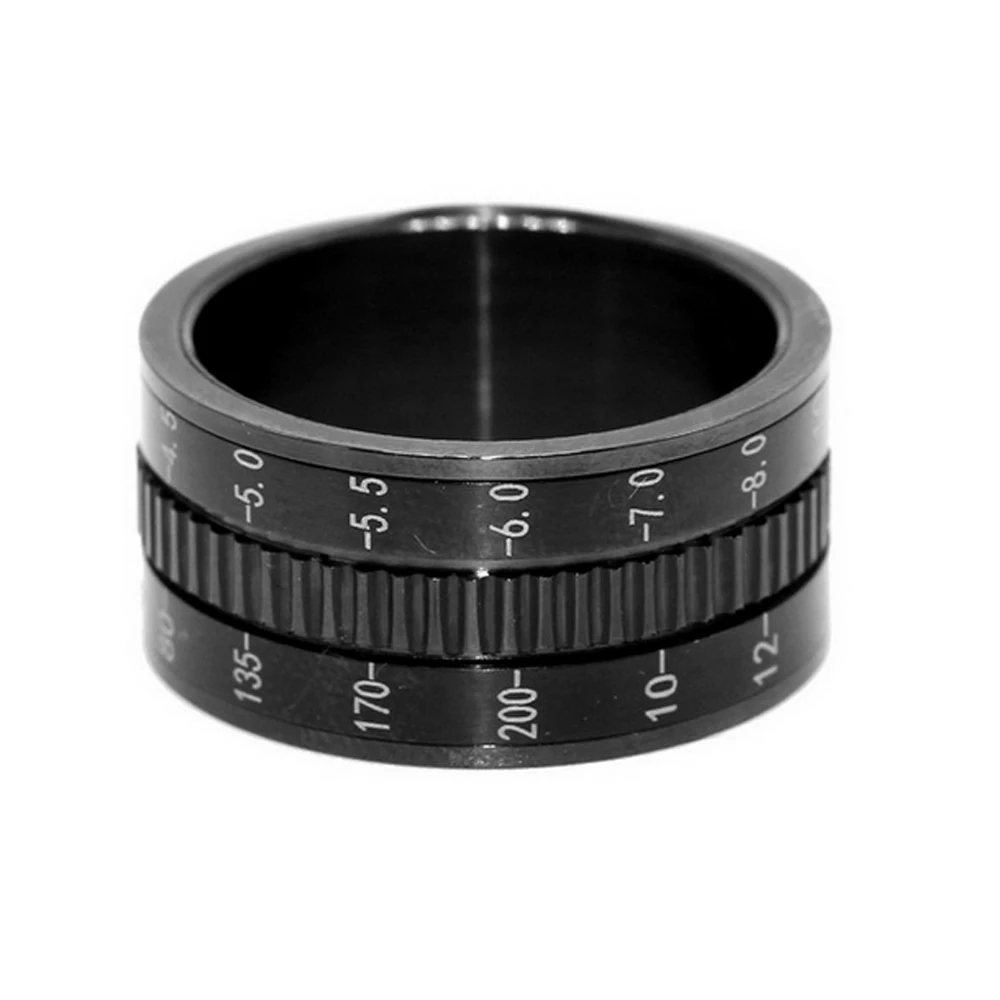 Stainless Steel Black Camera Lens Spinning Ring
