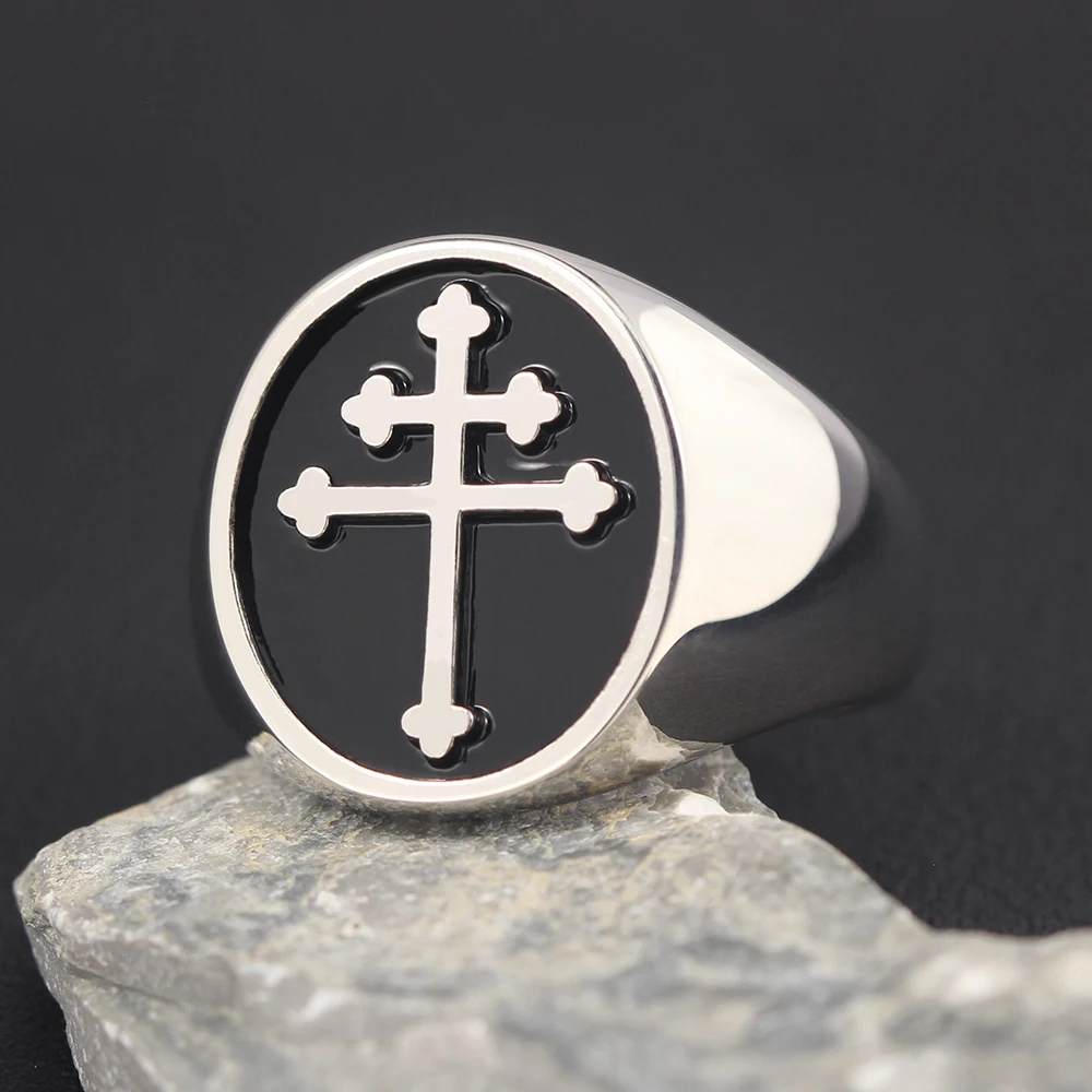 Cross Of Lorraine Ring Sterling Silver 925