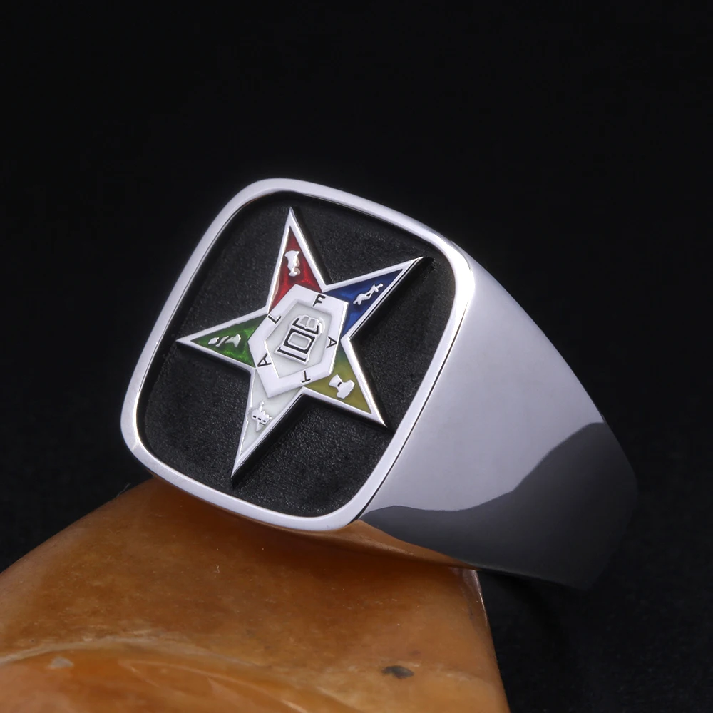 Order Of The Eastern Star S925 Silver Ring