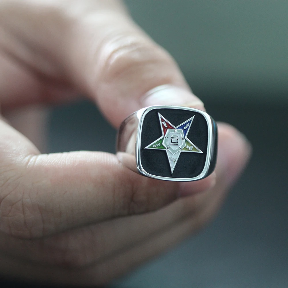 Order Of The Eastern Star S925 Silver Ring