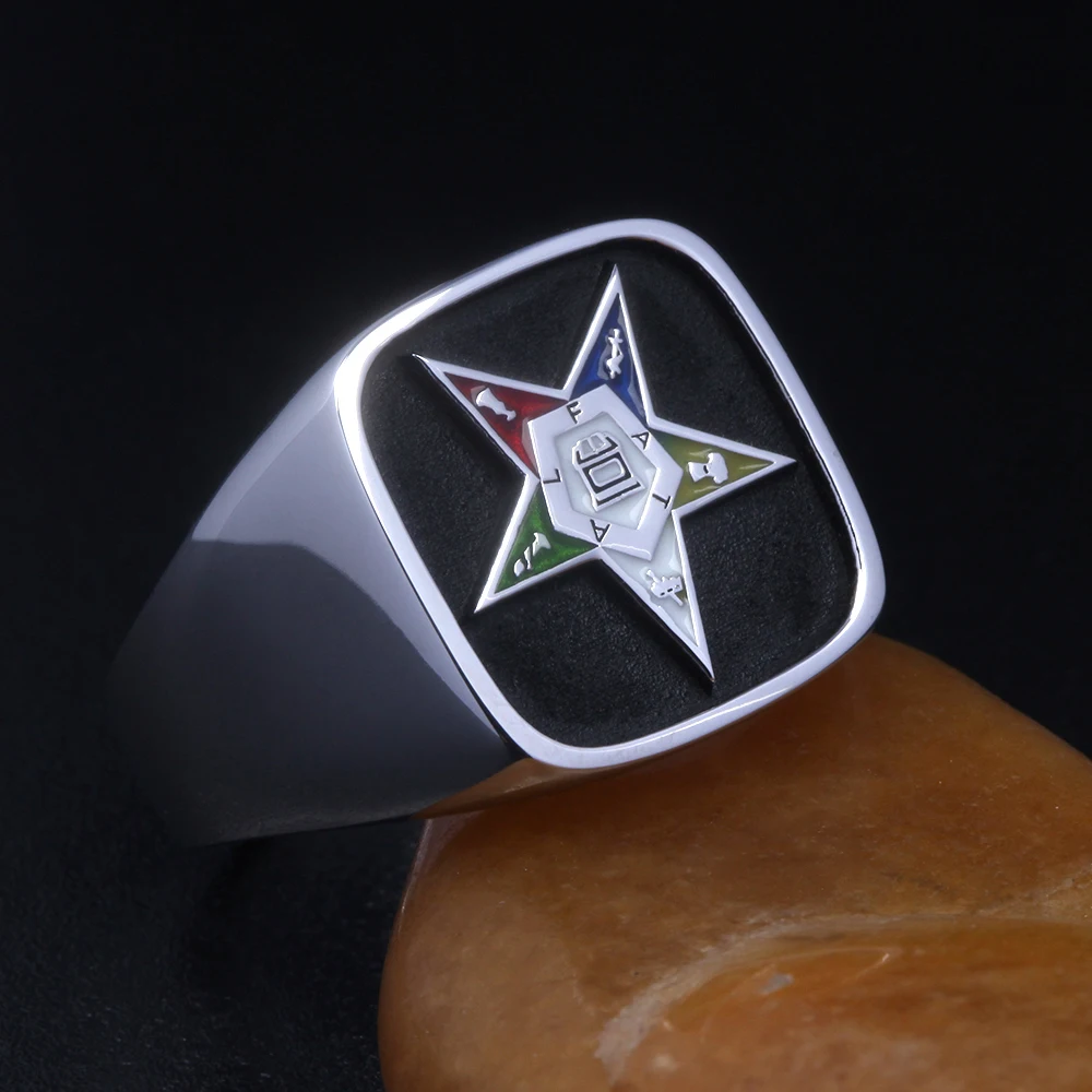 Order Of The Eastern Star S925 Silver Ring