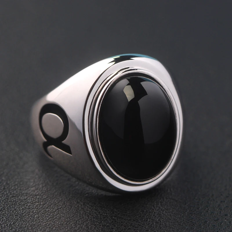 Alpha Beta Greek Initial 925 Silver Ring