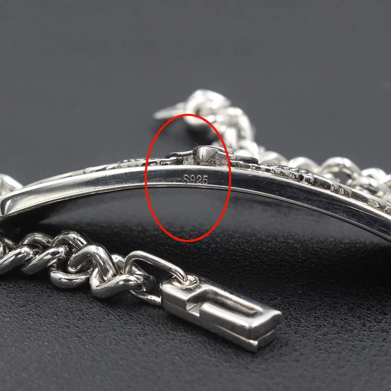 Men's WWII Silver Bombardier Wing Bracelet