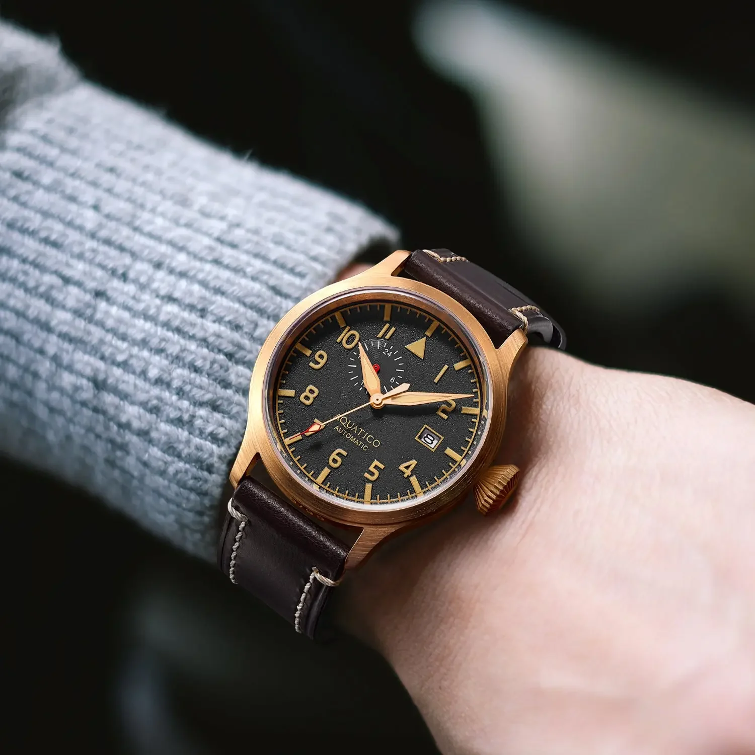 Aquatico Limited Edition Bronze Pilot Watch