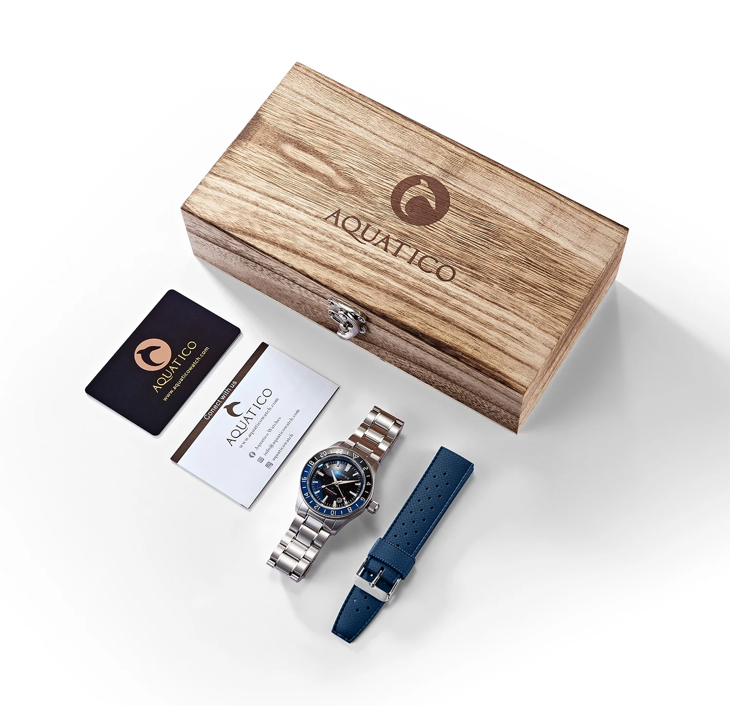 Aquatico Sea Star GMT Blue Dial Watch