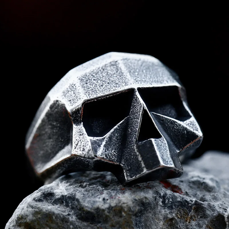 2024 Unique Design Polygon Skull Ring