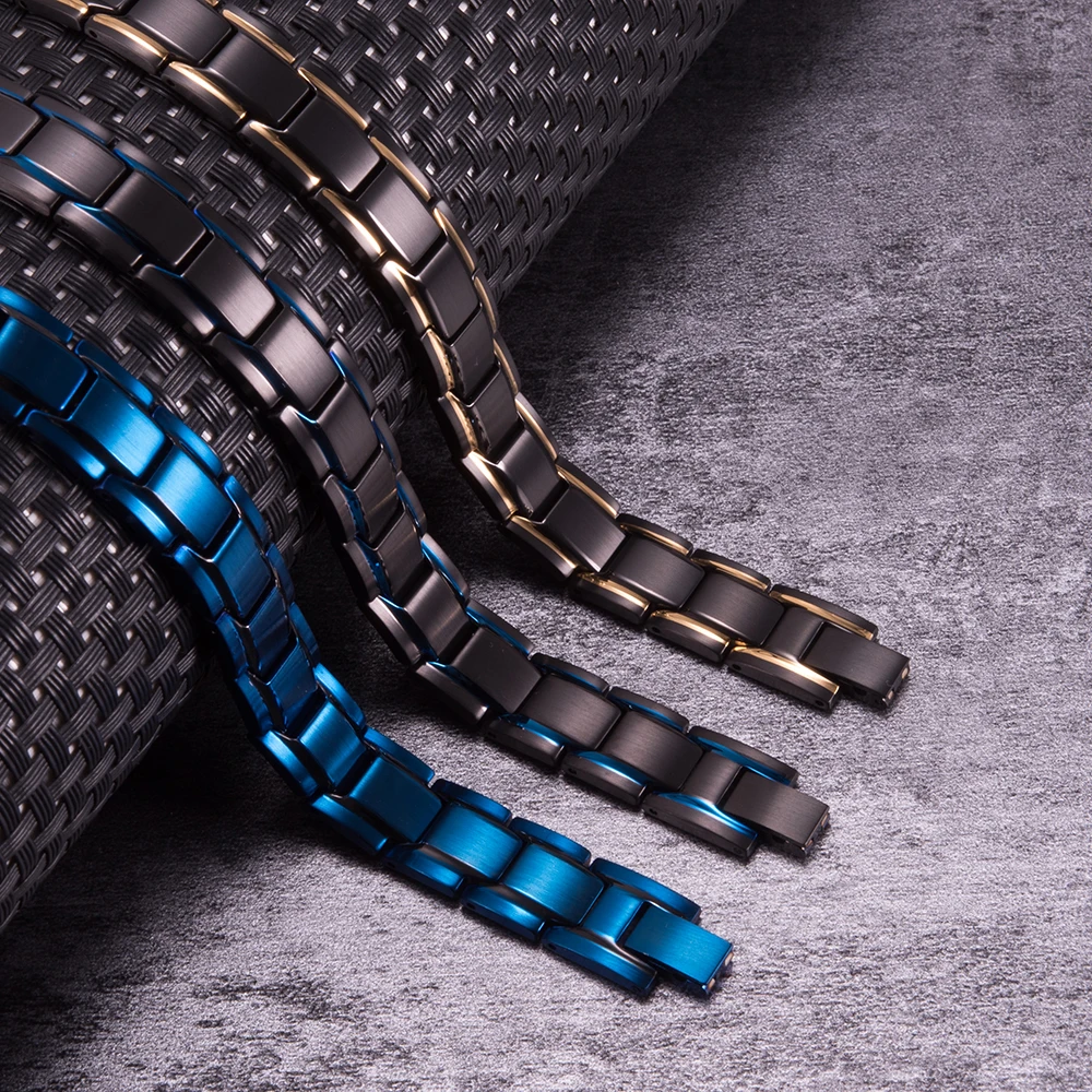 Black Blue Magnetic Therapy Bracelet