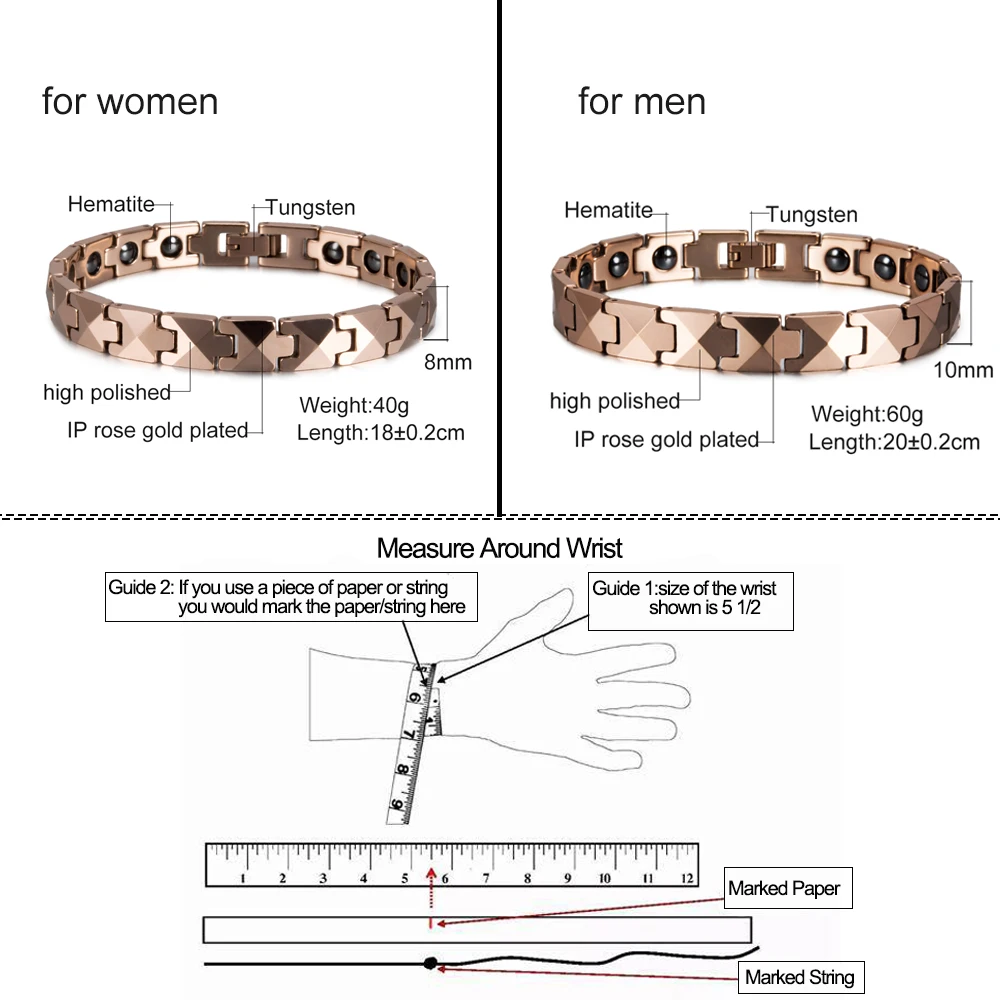Magnetic Scratch-Proof Tungsten Bracelet