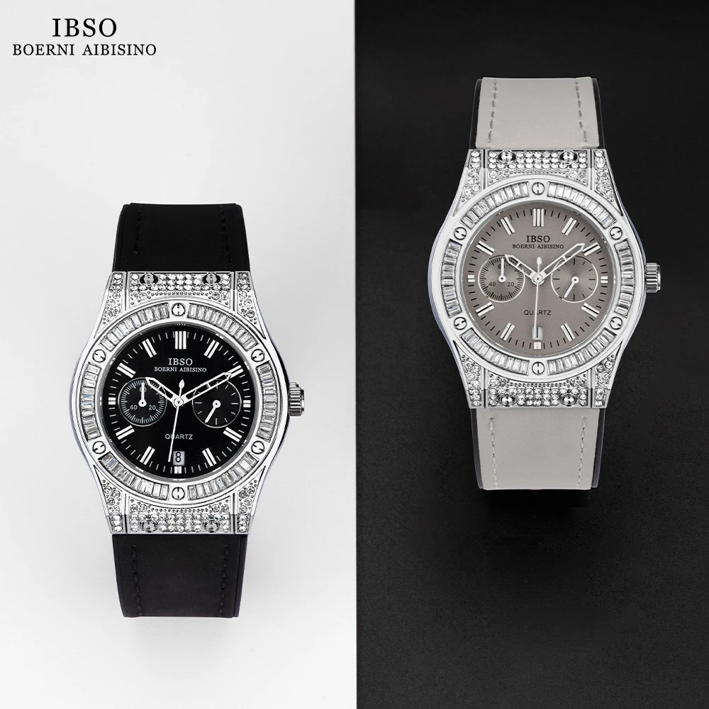 Luxury Shining Zircon Dial Quartz Watch