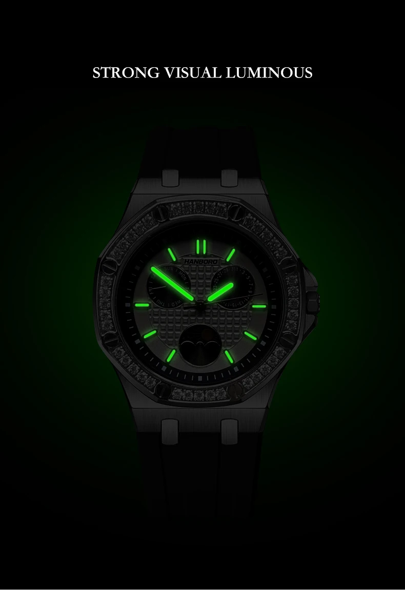 Women Luxury Quartz Wristwatch with Week Date