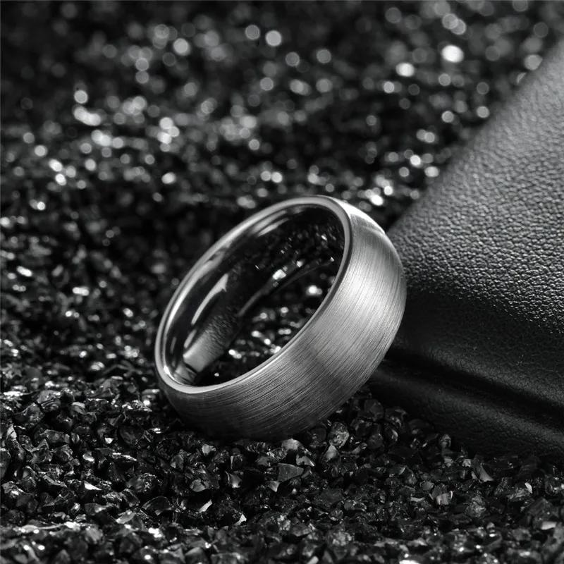 Tungsten Carbide Brushed Men's Band