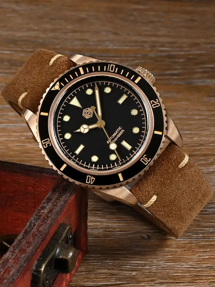 San Martin Retro Water Ghost Bronze Watch