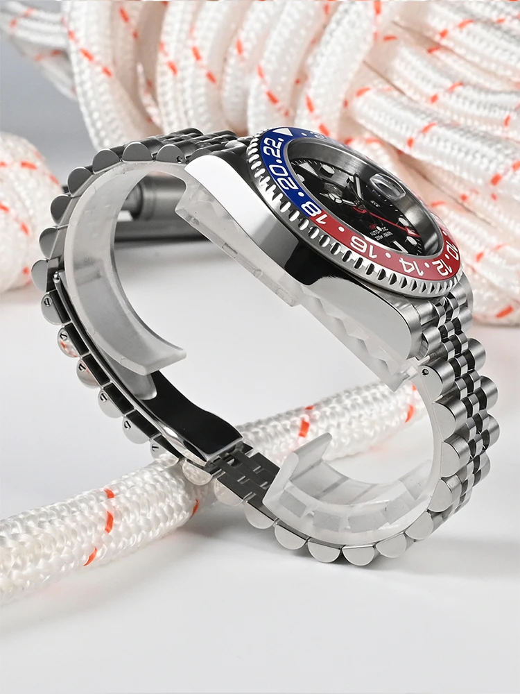San Martin Men Automatic GMT Watch