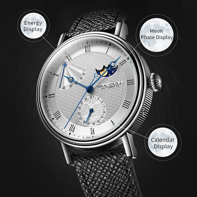 SEAGULL 6092 Moon Phase Automatic Watch