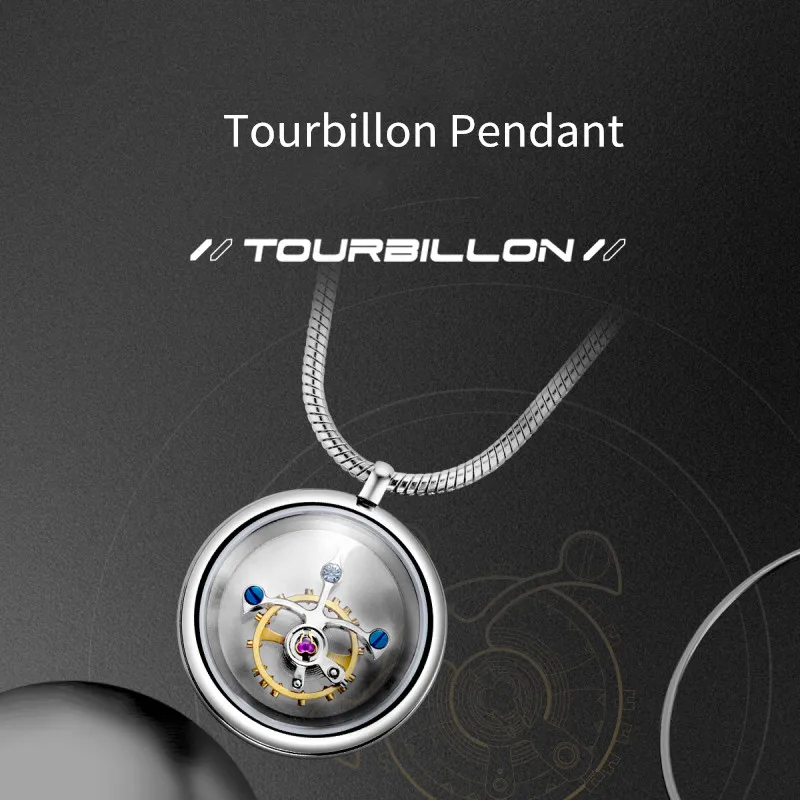 Unique Tourbillon Watch Parts Necklace Pendant