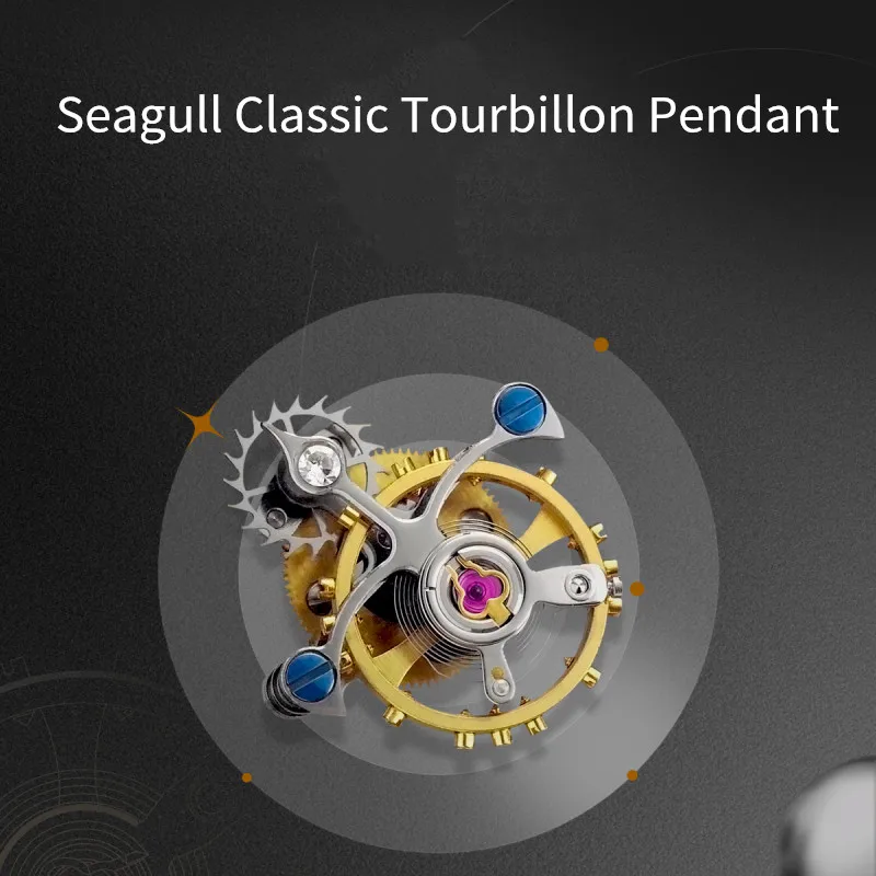Unique Tourbillon Watch Parts Necklace Pendant