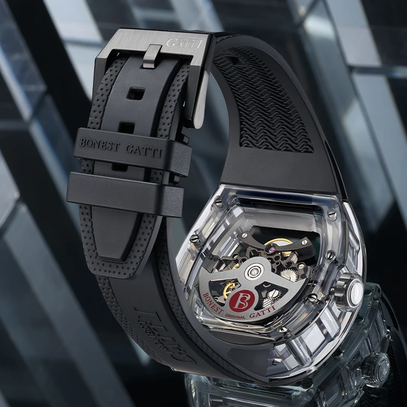 Bonest Gatti Barrel Skeleton Watch BG9960