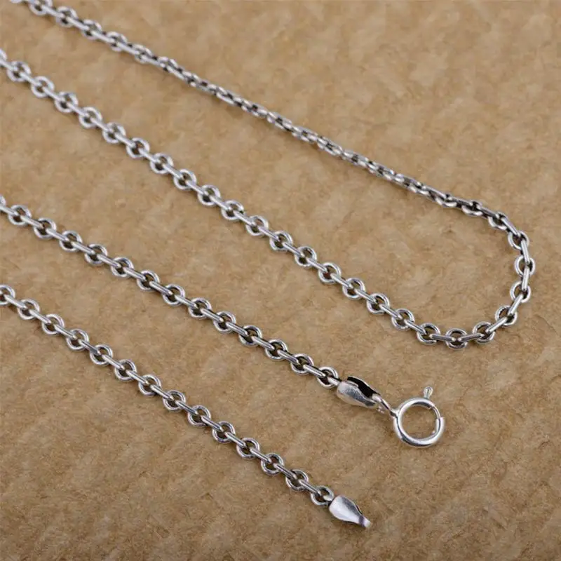 Silver Vintage Cross Chain Necklace