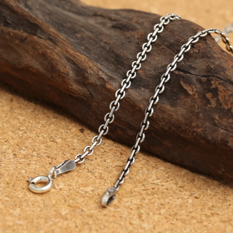 Silver Vintage Cross Chain Necklace