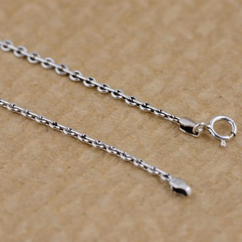 Silver Vintage Cross Chain Necklace