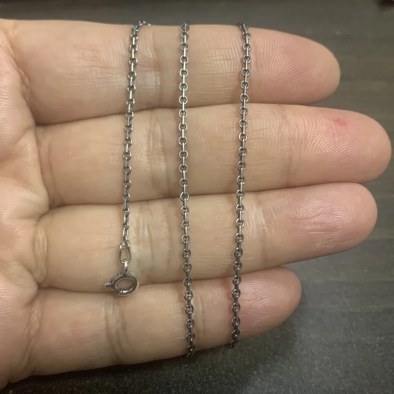Silver Vintage Cross Chain Necklace